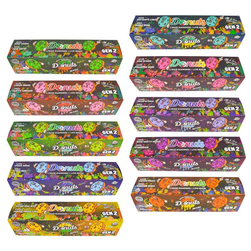 Donuts Gen 2 Switch 2g Dual Chamber Disposable Vape Packaging